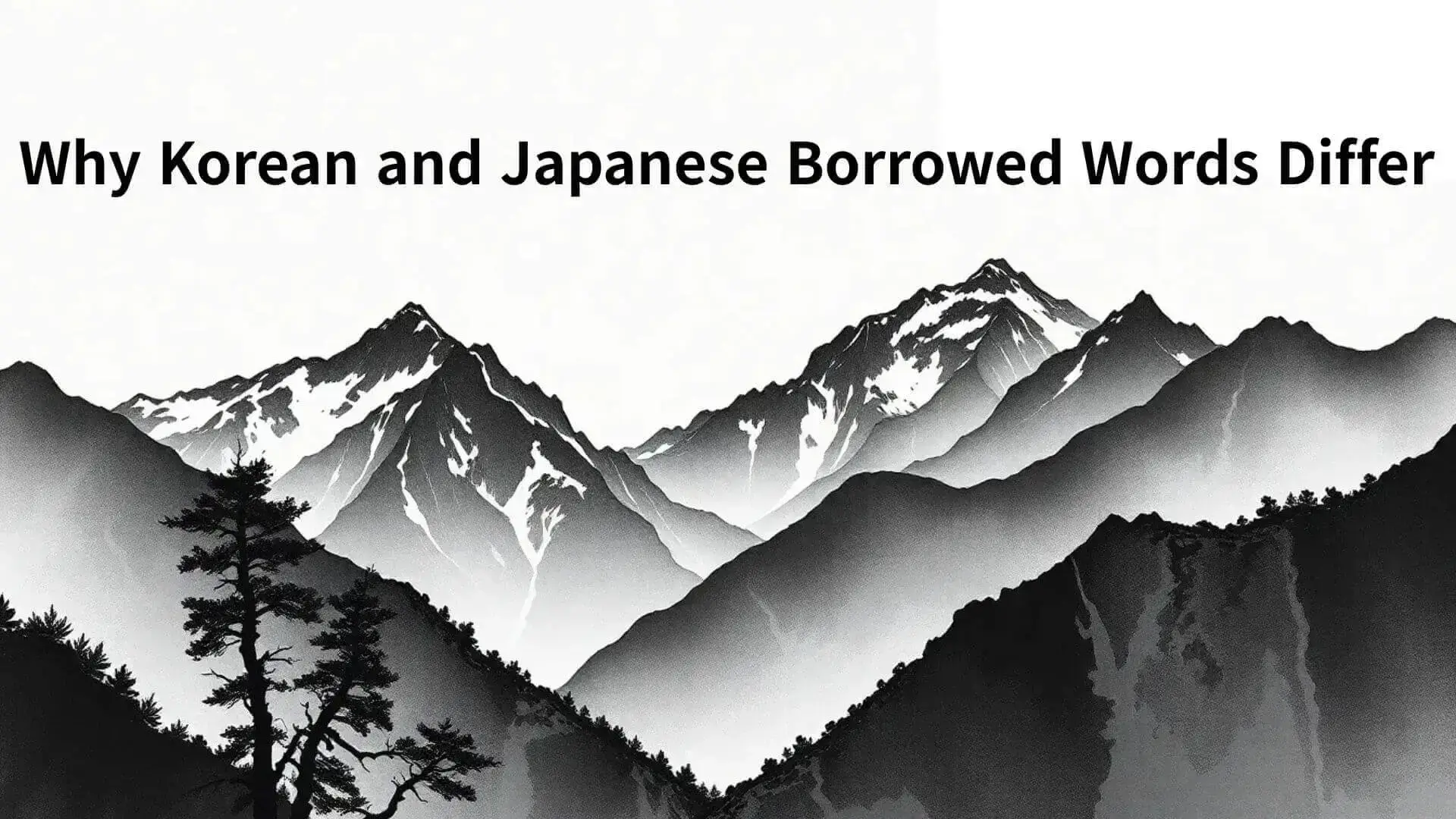 Why Korean and Japanese Borrowed Words Differ