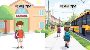 Korean Particles 에, (으)로